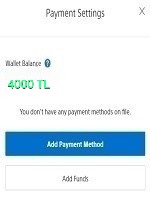 شارژ کیف پول پلی‌استیشن ترکیه ۴۰۰۰ لیر